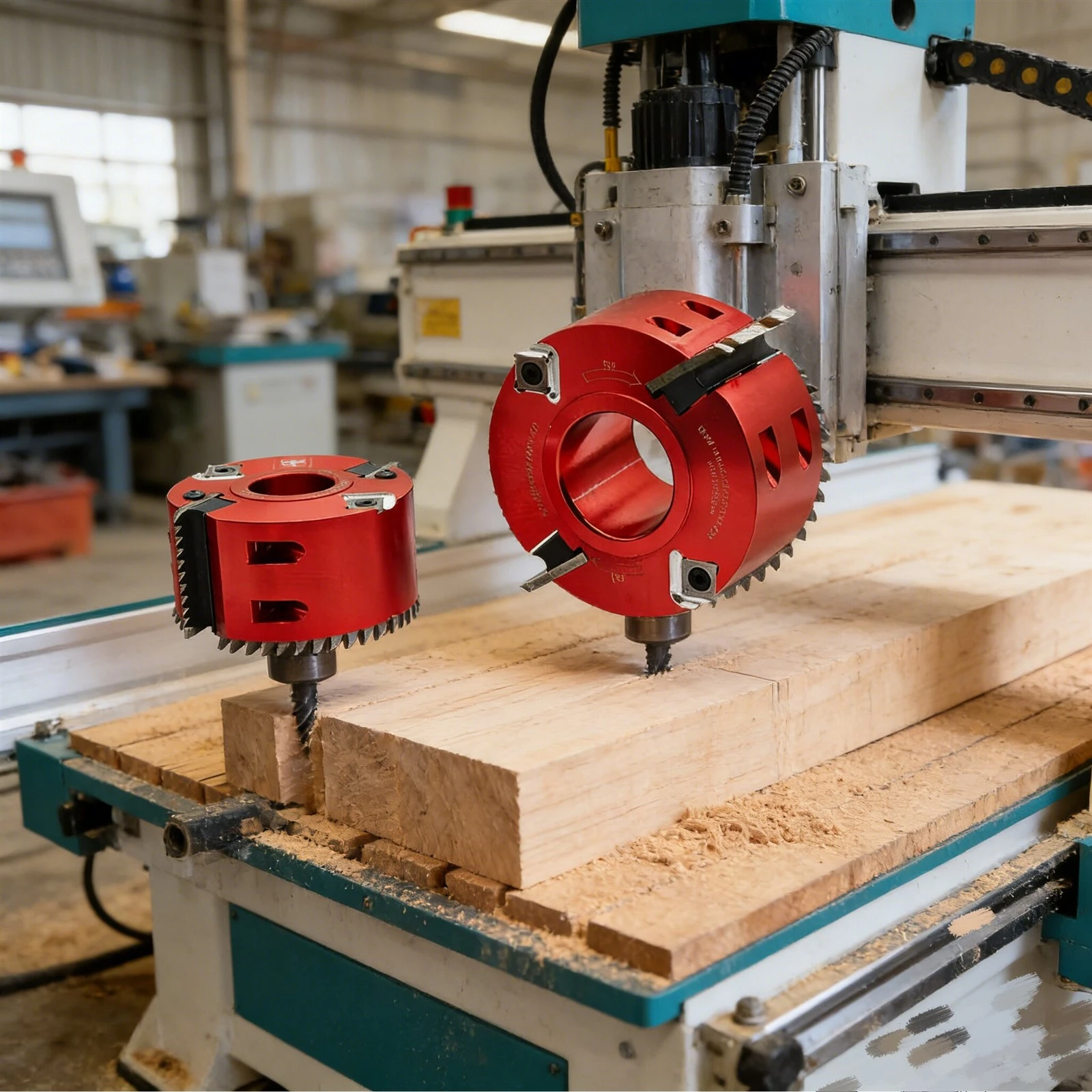 Spiral cutting head for woodworking Spiral cutting head for woodworking